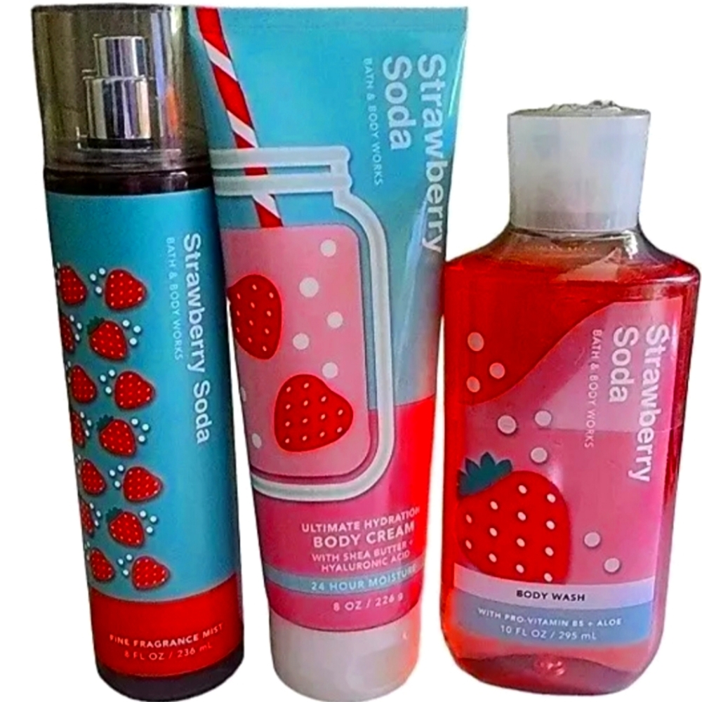 Splash, body lotion & body wash strawberry  soda